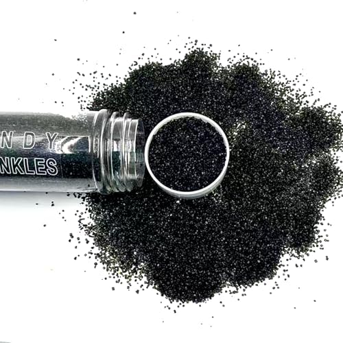 Edible Black Sanding Sugar Sprinkles 142g/ 5.01oz Sugar Crystals for Cake Decorating Candy Baking Decorations Ice Cream Toppings and Cupcake Decorating for Valentines Halloween Christmas - Image 2