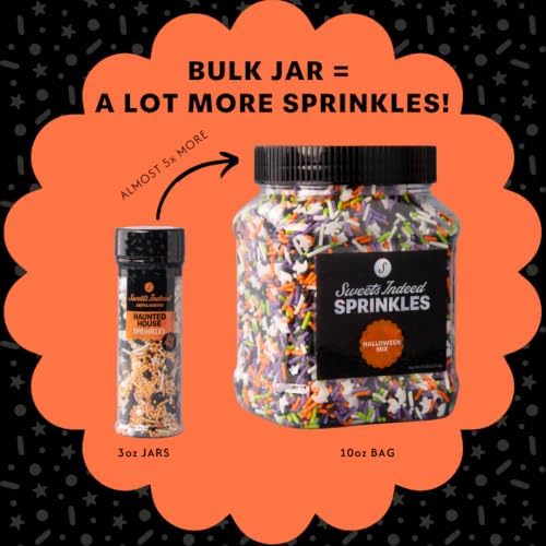 Sweets Indeed Bulk Halloween Sprinkles with Ghost Shapes, 1.2 lbs - Image 3