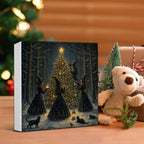 Witchy Christmas Tree Decor, Christmas Gothic Witch Wooden Sign - Image 5