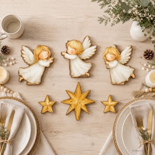 Christmas Decorations Indoor, Christmas Angel Star Nativity Home Decor - Image 3