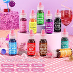 Food Coloring Liquid 10 Colors for Baking,Cherrysea Food Grade Cake Food Coloring Set for Halloween,Fondant,Cookies,Icing,Easter Egg Dessert Decorating Making DIY Supplies Kit- 0.25 Fl. oz (6 - Image 5