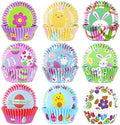 SANNIX 450pcs Easter Cupcake Liners, Bunny Chick Egg Baking Cups Cupcake Wrappers Paper Wraps Muffin Liners for Easter Spring Birthday Party Candy Cake Decorations Supplies(9 Designs) by SANNIX