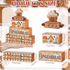 Moucuny 4 Pcs Christmas Gingerbread Table Decorations Wooden Block Signs - Image 2