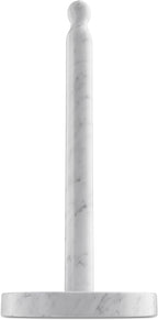 Koville Carrara Marble Paper Towel Holder Countertop, 6“ Genuine Stone Paper by Koville