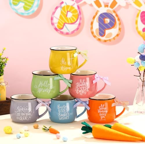 Sawysine 6 Set Christmas Coffee Mugs, Holiday Gift(Easter Style) - Image 5