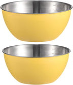 Stainless Steel Salad Bowls Set of 2 Mixing Bowl by AIYoo