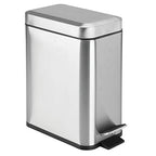 mDesign Rectangular Step-Open Wastebasket Trash Can - Image 9