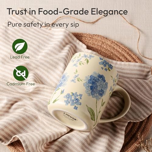 18 oz Large Ceramic Coffee Mug, Porcelain Tea Cup with Big Handle - Image 4