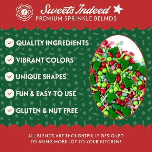 Sweets Indeed Christmas Tree Sprinkle Mix, 4 oz - Image 3