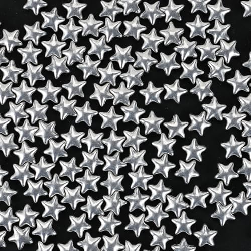 Sliver Star Sprinkles, 10MM Edible Candy Stars for Cake Decorating, Cupcakes, Cookies & Desserts, 4.2 oz Metallic Silver Sprinkles for 4th of July , Christmas, Wedding, Birthday, Holiday Baking Baby Shower by cobakey-DessertDecorations