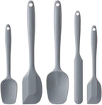 Silicone Spatula Set, 5 Piece Food Grade Rubber Spatulas by Hoewina
