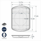 Nordic Ware Oven Crisp Baking Tray 2pc Set Includes Pan and Rack; Natural - Image 6