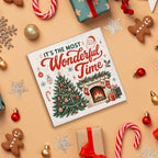 Christmas Home Decorations Indoor, It's The Most Wonderful Time Wood Sign - Image 4
