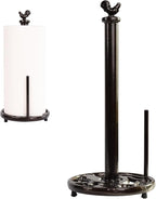 Cast Iron Rooster Paper Towel Holder by Minluful