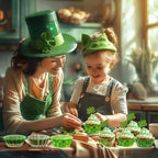 SANNIX 450pcs St. Patrick's Day Cupcake Liners, Irish Clover Shamrock Print Baking Cupcake Green Wrappers Paper Muffin Liners for St. Patrick's Day Party Candy Cake Decorations Supplies(9 Designs) - Image 6