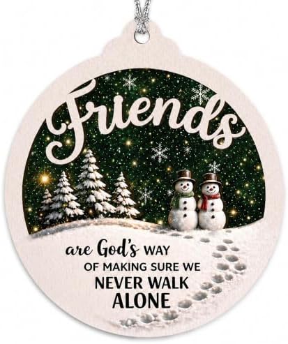 Friend Ornament 2026, Ornaments for Friends Women Friendship Ornament, Bestie, Friendship Christmas Ornaments Decorations Sentimental Gift Xmas Decor - Image 6
