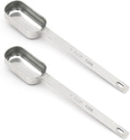 2PCS 1tbsp Single Measuring Spoon, Stainless Steel Long Handle Individual by BERYLER