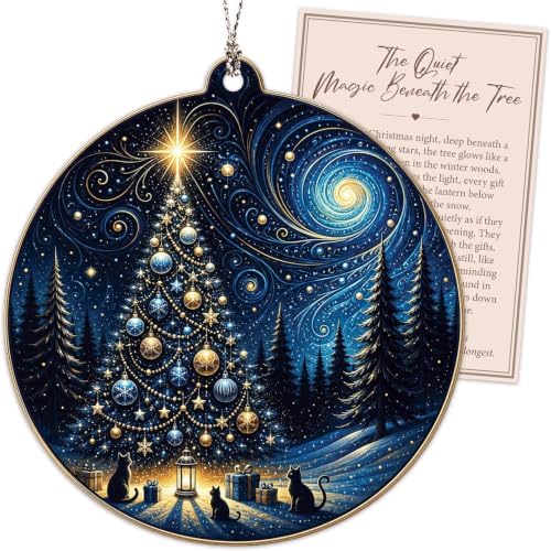 Christmas Ornament 2026, Northern Lights Ornament, Starry Night Beautiful Christmas Ornaments, Starry Night Gifts, Xmas Tree Decorations, Gift for Coworker, Friends, Family, Secret Santa Gift by Rusaten
