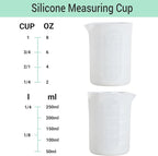 Gartful 250ml Silicone Measuring Cups, Casting Molds, Stain Jewelry Making - Image 2