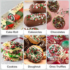 Christmas Sprinkles for Baking, Red Green Holiday Cookie Sprinkles, 180g - Image 6