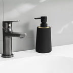 Small Soap Dispenser for Bathroom and Kitchen, Modern Farmhouse Striped Style - Image 2