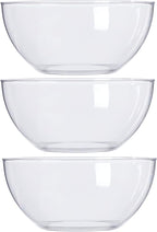 US Acrylic Vista Clear Plastic Salad and Serving 10-inch Bowls | set of 3 | - Image 6