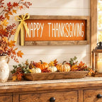 Happy Thanksgiving Sign, Wooden Shelf, Table & Wall Indoor Decor - Image 6
