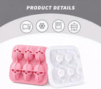 Skull Ice Cube Mold, 6-Cavity Silicone Ice Tray - Image 5