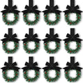Retrowavy 12 Pcs Small Christmas Kitchen Cabinet Wreaths with Ribbon by Retrowavy