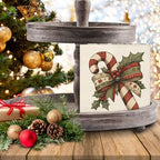 Vintage Christmas Decorations, Candy Cane Wooden Sign Home Decor - Image 7