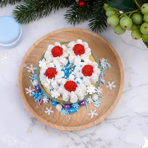 Winter Frozen Snowflake Sprinkles for Cake Decorating 5 oz, Christmas & Holiday Blue and White Sprinkles Edible Jimmies Nonpareils and Sanding Sugar for Cookies, Baking, Cakes, Cupcakes Desserts Decorating - Image 7