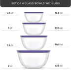 JoyJolt Very Peri 8pc Glass Mixing Bowls - Image 2