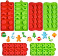 Christmas Chocolate Silicone Molds, 6 PCS by CLUEWR