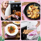 Jingmore 12 Pcs Pink Christmas Pot Holders with Pocket Hello Winter Snowflake Pot Holders Gift Bulk Snowman Gnome Heat Resistant Hot Pads Oven Mitts Cute Oven Gloves for Xmas Kitchen Baking Cooking - Image 5