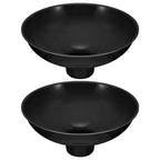 Vesici 2 Pack Extra Large Wide Mouth Funnel Black 2.5" x 10" Multi Purpose by Vesici