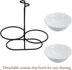 MyGift Countertop Ceramic Spoon Rest - Image 2