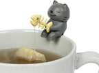 Tea Mates - 1pc Cute Fishing Cat - Tea Bag Holder and String Rest - Tea by Unknown