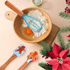 Christmas Baking Set – Santa Claus, Snowman, and Christmas Tree Shaped Cookie Cutters and Baking Tools – Family Kitchen Kit – Durable Materials and Ergonomic Design – Christmas Kitchen Utensils - Image 3