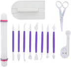 ScivoKaval Marshmallow Fondant Cake Decorating Hand Tool 12 Pcs 5 Sets by ScivoKaval