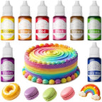 Food Coloring Set - 8 Colors Liquid Edible Dye for Baking Cake Cookie 10ml by Cherrysea