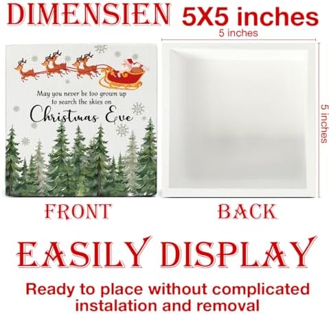 Christmas Sign Decor, May You Never Be Too Grown up to Search The - Image 2