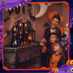 Suzile 3 Pcs Halloween Witch Table Decorations, Wooden Tabletop Figurines - Image 4