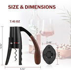 Forge Quality Compact Vertical Lever Corkscrew Wine Opener - Image 7