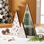 Suzile 3 Pcs Wooden Tabletop Christmas Tree Decorations, Christmas Decor - Image 4