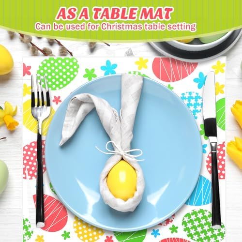 Marspark 100 Sheet Easter Wax Paper Easter Egg for Food 11.4 x 11 Inch - Image 6