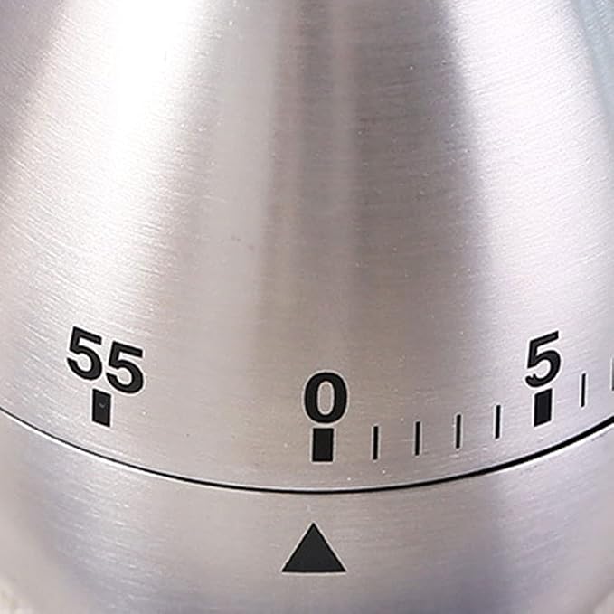 Kitchen Timer for Cooking, Egg Kitchen Timer Stainless Steel Mechanical - Image 2