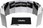 Camp Stove Windscreen, Ohuhu Camping Stove Windscreen 8/10/12 Plates Aluminum by Ohuhu