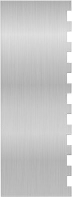 8.7 Inche Stainless Steel Cake Scraper，Double Sided Patterned Edge Stripe Edge by starfa+lab