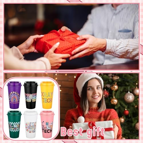 SiliFine 12 Pcs X-Ray Tech Week Gifts Bulk 16 oz Tumbler Radiology Gifts - Image 6