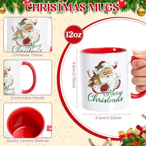LemonRoad 6 Sets Christmas Coffee Mugs with Mug Boxes 12 oz - Image 3